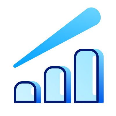 A graph upwards