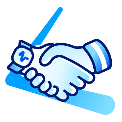 A handshake between Padel players
