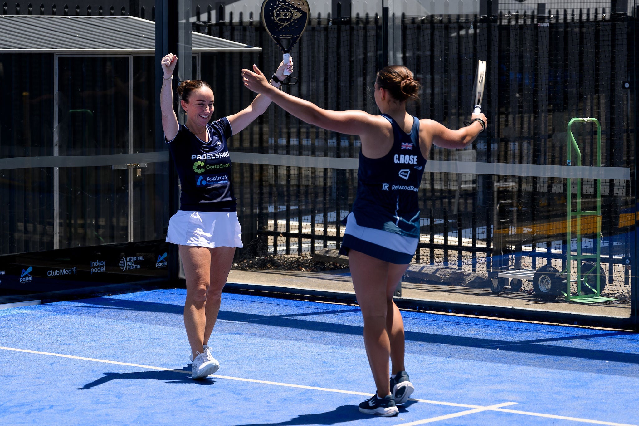 January 5: Player action at Indoor Padel in Sydney on Sunday, January 5, 2025. Photo by TENNIS AUSTRALIA/ STEVEN MARKHAM